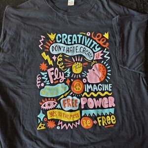 Creative Kids Graphic T-Shirt - Black